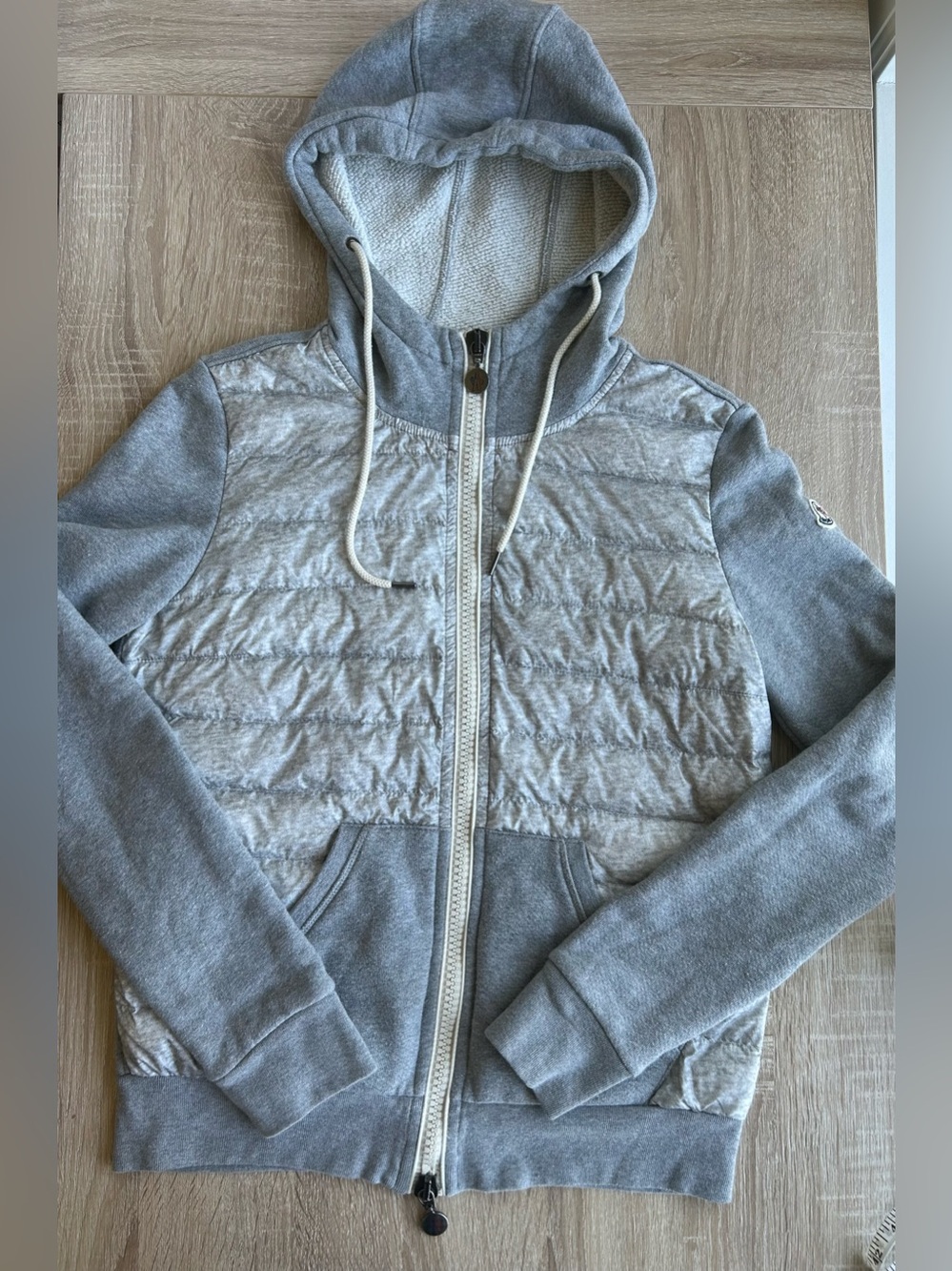 Moncler Maglia Hybrid Cardigan Zip Up Hoodie Down S Small